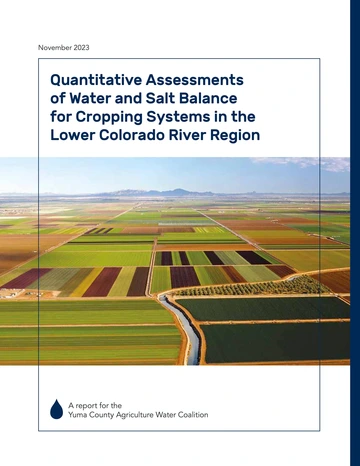Quantitative Assessments of Water and Salt Balance Report  